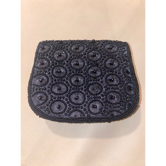 Beaded Sasha Evening Bag With Intricate Design & Long Strap - Picture 7 of 10